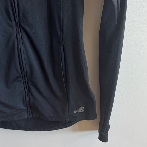 New Balance Women's Black and Gray Jacket - Picture 3 of 7